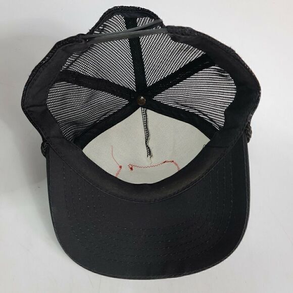 Vintage Snapback Messena New York Fire Department Hat Patch Cap Black - Picture 6 of 6